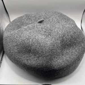 Classic Gray Wool Beret